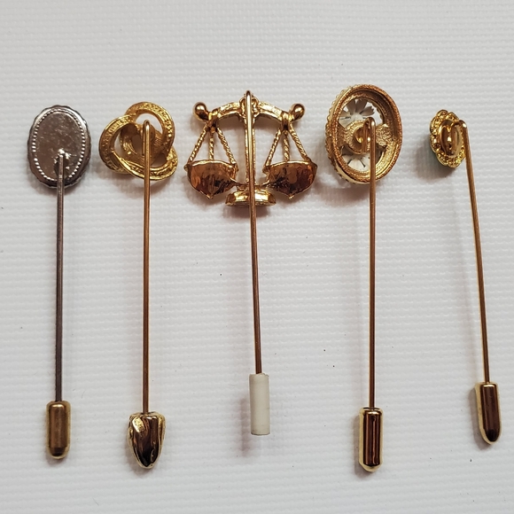 Vintage Stick Pin & Brooch Set - 12 Pieces - Picture 7 of 7